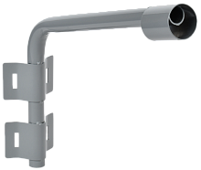 IEK LIGHTING Кронштейн КР-2 D=60мм L=500мм под монтажную ленту 2 хомута серый  (LT-DKU0D-CR-60-50-22-K03)