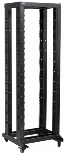IEK Стойка 19дюйм двухрамная 32U 600x600 на роликах черная (LF05-32U66-2R)