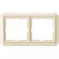 SCHNEIDER ELECTRIC Antik Рамка 2 поста термопласт бежевая (MTN483244)