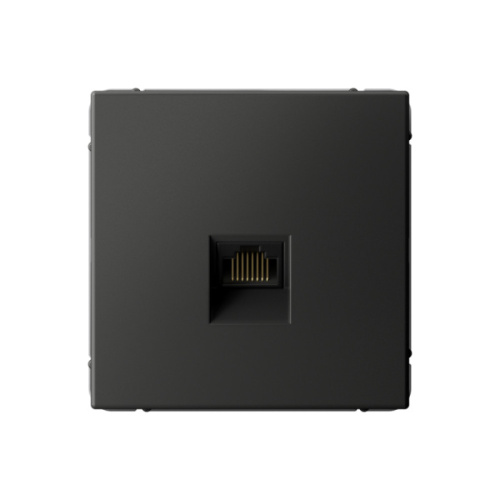 Systeme Electric ARTGALLERY Розетка компьютерная RJ45, кат. 6A, механизм, базальт (GAL001486)