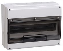 IEK Щит распределительный навесной ЩРн-П-16 пластиковый прозрачная дверь IP66 белый КМПн 1/16 (MKP73-N-16-66)