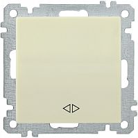 IEK ВС10-1-3-Б Выключатель одноклавишный перекрестный 10А BOLERO кремовый IEK  (EVB13-K33-10)