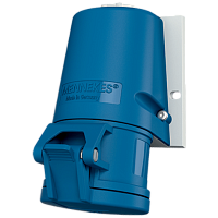 MENNEKES Розетка настенная 16А 2Р+E IP44 TwinCONT (1341)