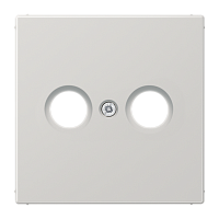 JUNG Накладка для телевизионной розетки  (TV-FM)  Серия LS990  Материал- термопласт  Цвет- светло-серый (LS990TVLG)