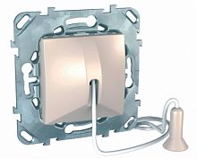 SCHNEIDER ELECTRIC UNICA Выключатель без фиксации со шнуром  (1м) бежевый (MGU5.226.25ZD)