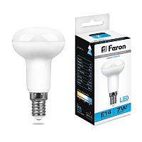 FERON Лампа светодиодная LED зеркальная 7вт Е14 R50 дневной (LB-450) (25515)