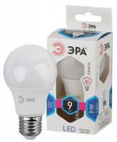 ЭРА Лампа светодиодная LED A60-9W-840-E27  (диод, груша, 9Вт, нейтр, E27  (10/100/1500)  (Б0032247)