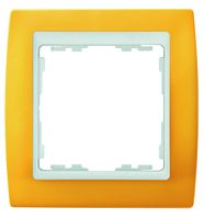 SIMON Рамка на 1 пост, S82, желтый - белый (82612-62)