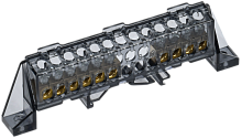 IEK TEKFOR Шина N ноль в комбинированном DIN-изоляторе Стойка 6х9-(4+6)-Ч  (TF-NN10-46-DP-K02)