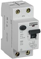 IEK Выключатель дифференциального тока (УЗО) ВД1-63 2Р 63А 30мА GENERICA (MDV15-2-063-030)