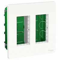 SCHNEIDER ELECTRIC UNICA SYSTEM+ БЛОК скрытой установки 2х2 БЕЛЫЙ (NU172418)