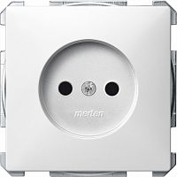 SCHNEIDER ELECTRIC Механизм розетки без заземления без шторок винтовые зажимы белый (MTN2000-4019)