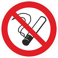 EKF Наклейка Запрещается курить P01  (200х200мм) PROxima (an-3-09)