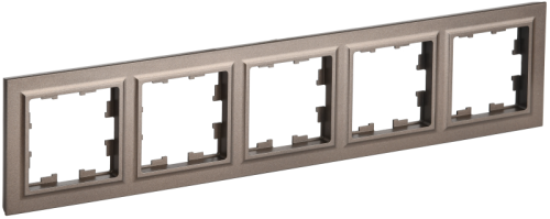 BRITE Рамка 5-мест. РУ-5-БрТБ бр. IEK (BR-M52-K45) BRITE Рамка 5-мест. РУ-5-БрТБ бр. IEK (BR-M52-K45)