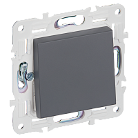 IEK SKANDY Выключатель 1-клавишный перекрестный 10А SK-V03T титан  (SK-V13-0-10-K48)