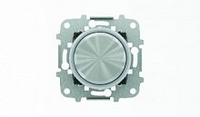 ABB Механизм электронного универсального поворотного светорегулятора 60-500Вт SKY Moon кольцо хром  (8660 CR)  (2CLA866000A1401)
