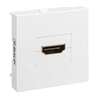 EKF Розетка HDMI 45x45, 2 модуля, 1 гнездо, без индикатора, белая EKF (E2MR-21HDMI-10)