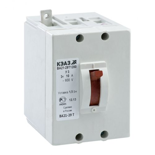 KEAZ Выключатель автоматический ВА21-29Т-120010-2,5А-1,5Iн-600DC-У3 (249316)