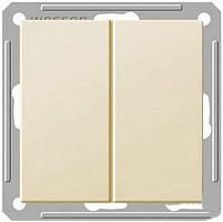 SCHNEIDER ELECTRIC W59 Переключатель двухклавишный в рамку бежевый (VS616-256-2-86)