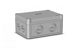 HEGEL Коробка приборная КР2801-110 ПС для открытого монтажа, полистирол, светло-серый цвет (КР2801-110)
