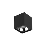 ВАРТОН Светильник светодиодный ДПО-12Вт IP20 1300Лм 4000К DL-02 Cube черный матовый  (V1-R0-T0360-20000-2001240)