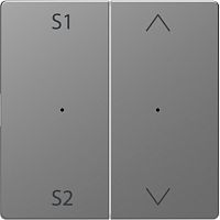 SCHNEIDER ELECTRIC Клавиша D-Life PlusLink 2-ная с S1/S2 вх/вз нержавеющая сталь SD (MTN5227-6036)
