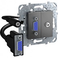 SCHNEIDER ELECTRIC HD15+Minijack-коннектор графит (MGU5.932.12ZD)