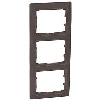 LEGRAND Galea Life Рамка 3 поста вертикальная Кожа Club (771999 )