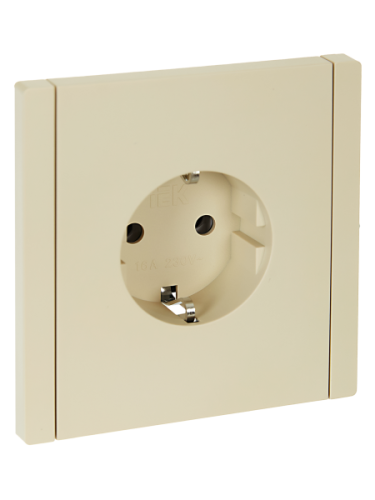 IEK FORTE&PIANO Розетка 1-местная с заземлением без защитных шторок безвинтовое крепление 16А FP414 ваниль (FP-R11-16-1-K10) IEK FORTE&PIANO Розетка 1-местная с заземлением без защитных шторок безвинтовое крепление 16А FP414 ваниль (FP-R11-16-1-K10)