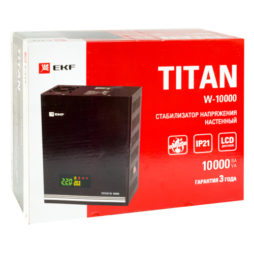 EKF Стабилизатор напряжения настенный 10 кВт PROxima (stab-w-10000) фото 2