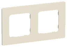 FLITE CLASSIC Рамка 2-местная л сливочный (FI-M22-32-20-K86)