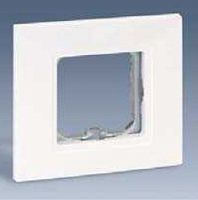 SIMON Рамка на 1 пост с вырезом под вставки 2700670-...,2700679-..., S27Pl, белый (2701610-030)