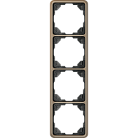 JUNG Рамка 4 поста универсальная золотая бронза (CD584GB)