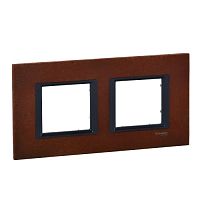 SCHNEIDER ELECTRIC Рамка 2 поста кельсткая сталь (MGU68.004.7A3)