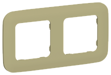 FLITE ARTISTIC Рамка 2-местная  оливковый (FI-M22-31-20-K26)