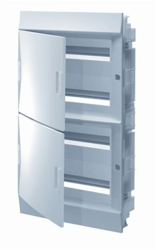 ABB Щит распределительный встраиваемый ЩРв-п Mistral41 72М пластиковый непрозрачная дверь 850 градусов (1SLM004100A1310)