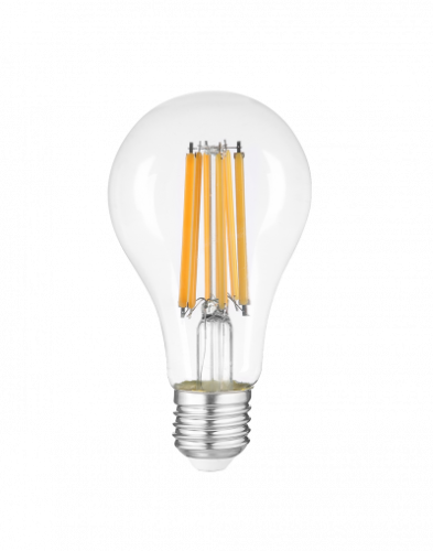 JAZZWAY Лампа сетодиодная декоративная LED 15w E27 4000K груша прозрачная филамент 230/50  (5021969)