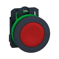 SCHNEIDER ELECTRIC Кнопка 22мм, красная, с возвратом, монтаж заподлицо, 1НЗ, пластик (XB5FA42)