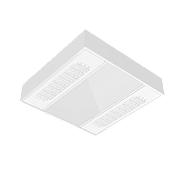 ВАРТОН Светильник светодиодный ДПО-30Вт IP40 2700Лм 3000К бактерицидный UV белый рас-ль призма (V1-C0-0UV70-20PR0-4003030)