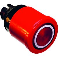 ABB Кнопка MPMT3-11R красная с усиленной фиксацией Гриб 40мм поворотная с подсветкой (1SFA611510R1101)