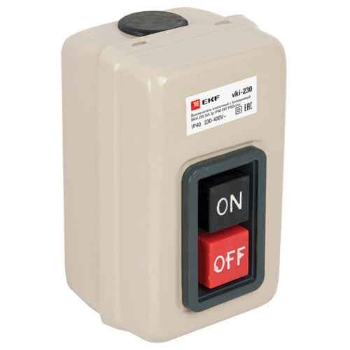 EKF Выключатель кнопочный с блокировкой ВКИ-230 16А 3P IP40   PROxima (vki-230)