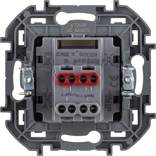 LEGRAND INSPIRIA Переключатель промежуточный одноклавишный   для скрытого монтажа, цвет ;Слоновая кость, номинальный ток 10 А, напряжение ~250В (673681) фото 5