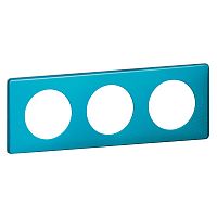 LEGRAND Рамка, трехпостовая, лазурный пунктум (068773 )