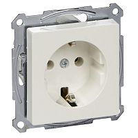 SCHNEIDER ELECTRIC Механизм розетки с заземлением без шторок белый (MTN2301-0319)