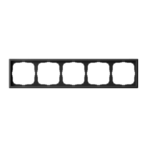 Systeme Electric ARTGALLERY Рамка 5-постовая, универсальная, карбон (GAL001005)