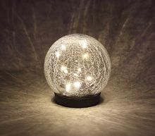 ЭРА Садовый светильник Шар на солнечной батарее, 15 LED 15 cм ERASF012-24  (Б0044232)