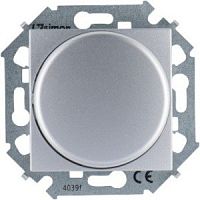 SIMON Регулятор напряжения поворотно-нажимной электронный переключатель 500Вт 230В винтовой зажим алюминий (1591790-033)