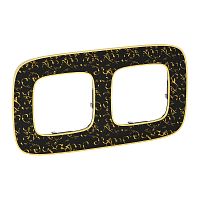 LEGRAND Valena ALLURE Рамка 2 поста Барокко Нуар универсальная (754432 )