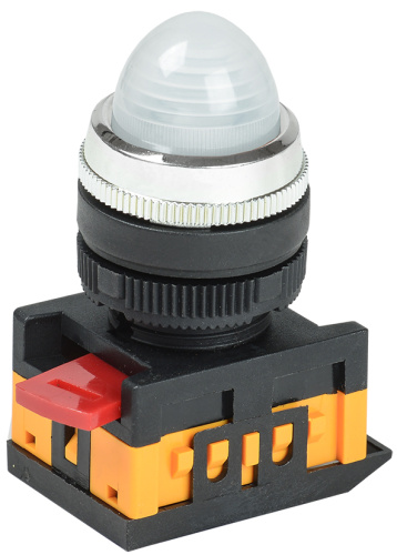 IEK Лампа AL-22 сигнальная белая с подсветкой неон 240В (BLS20-AL-K01) IEK Лампа AL-22 сигнальная белая с подсветкой неон 240В (BLS20-AL-K01)