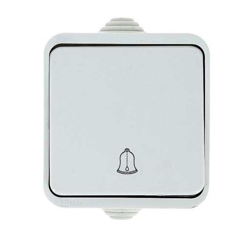 EKF Прага Кнопка звонка одноклавишная 10А IP44 белая (EKZ10-026-10-44) фото 4